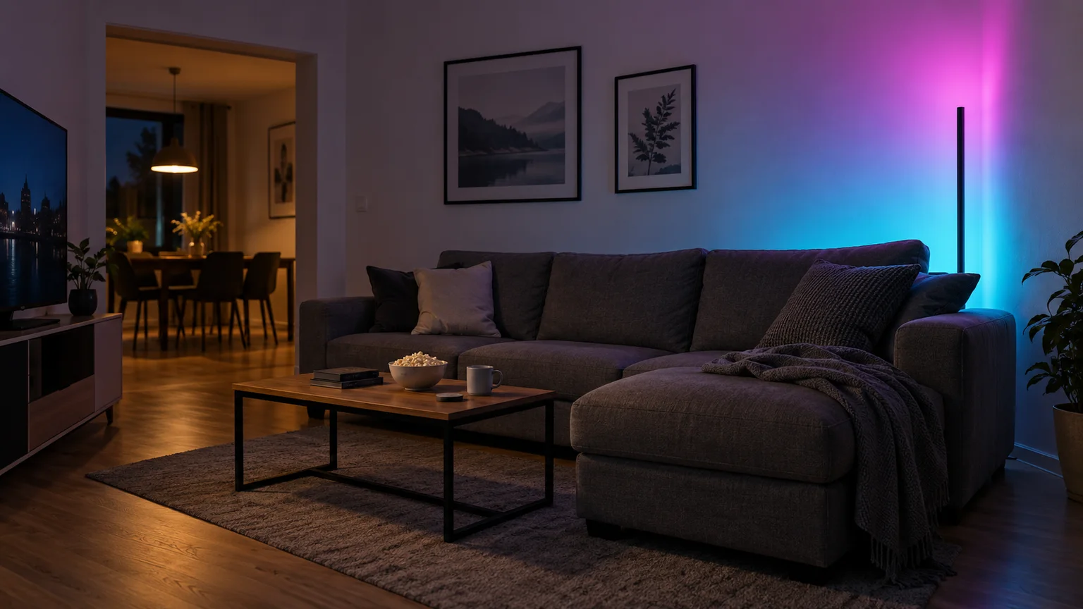 Idée d’ambiance : colorer un coin du salon.